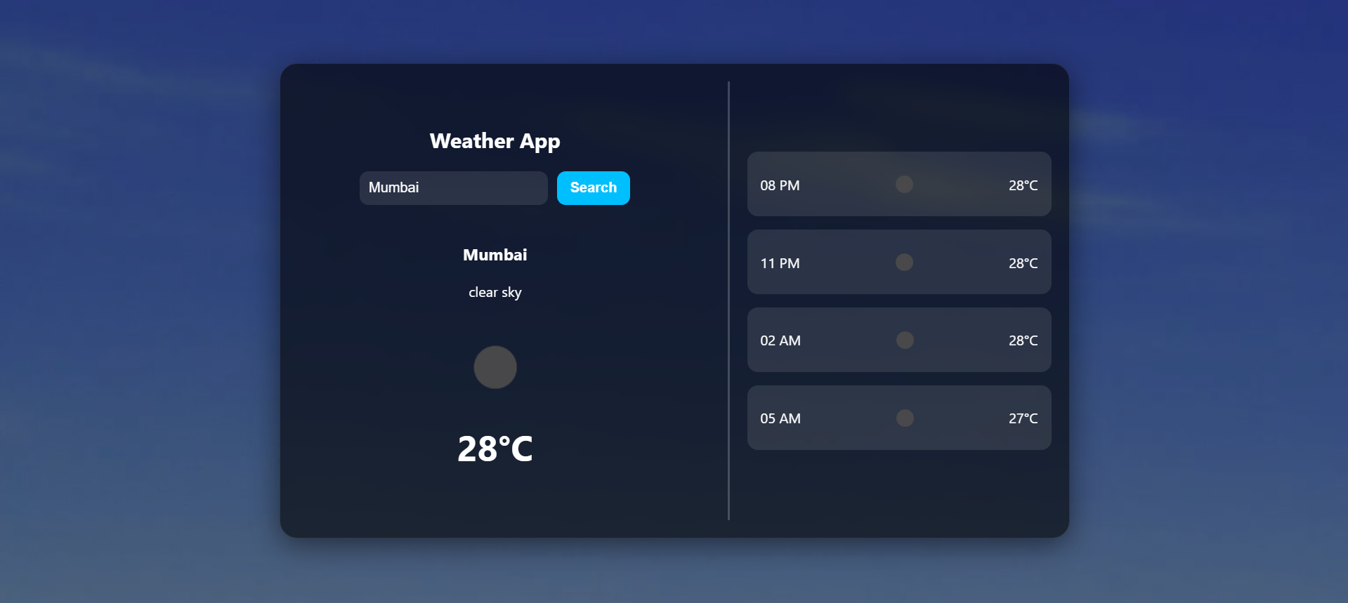 Weather Forecast App